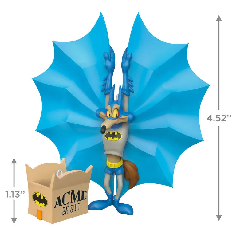 Hallmark Looney Tunes™ Wile E. Coyote™ As Batman™ Ornaments, Set Of 2 - Image 3