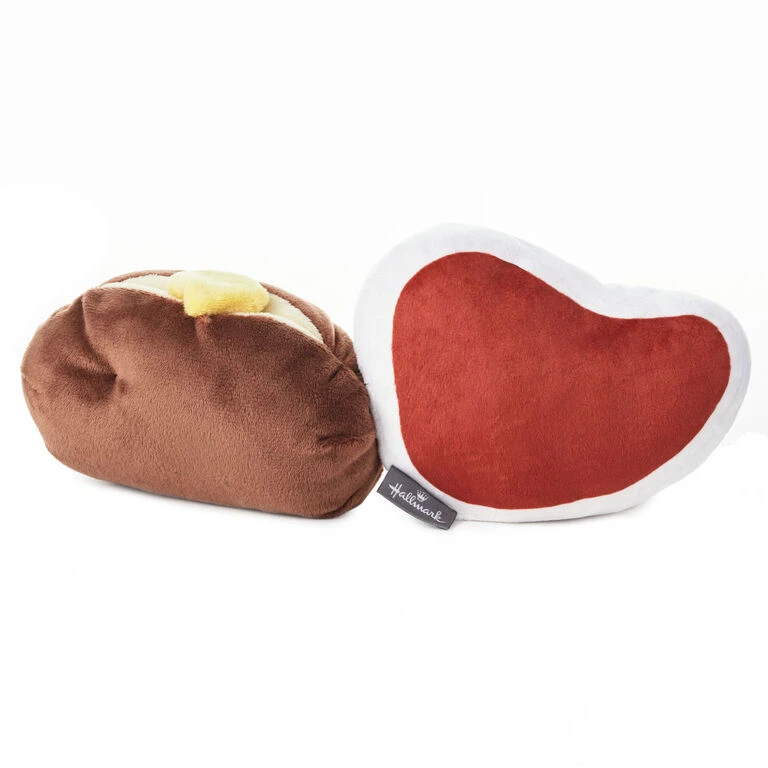 Hallmark Better Together Steak And Potato Magnetic Plush, 4.25" - Image 2