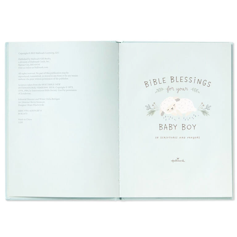 Hallmark Bible Blessings For Your Baby Boy Book - Image 3