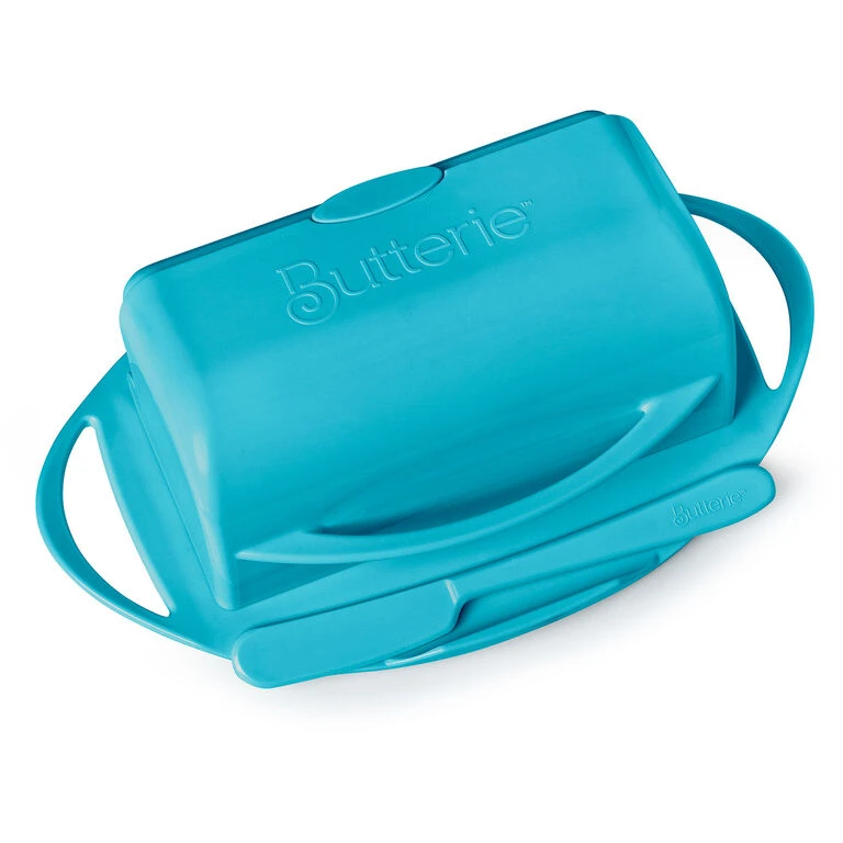 Aqua Butterie Flip-Top Butter Dish - Image 3