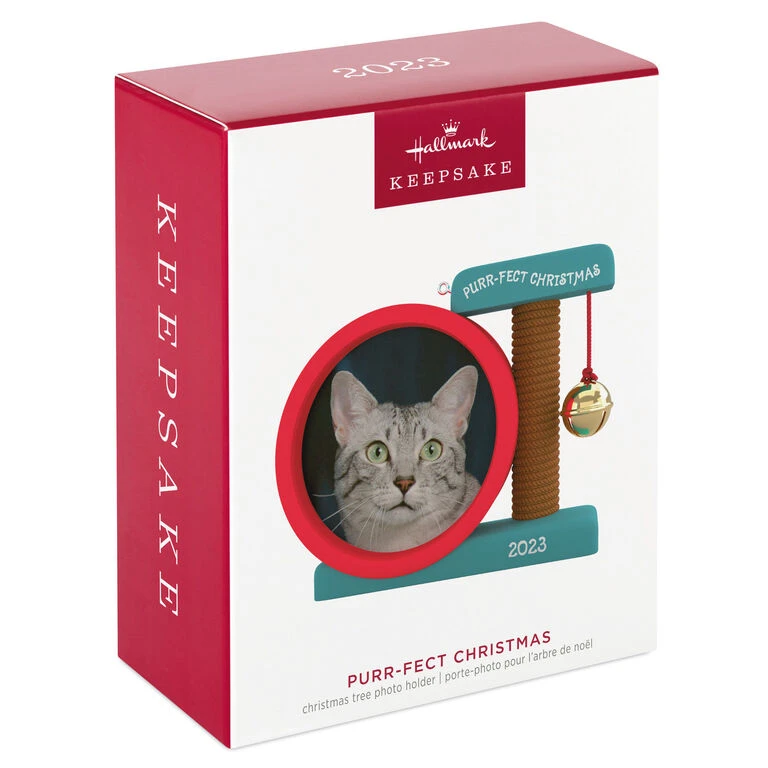 Hallmark Purr-fect Christmas 2023 Photo Frame Ornament - Image 4