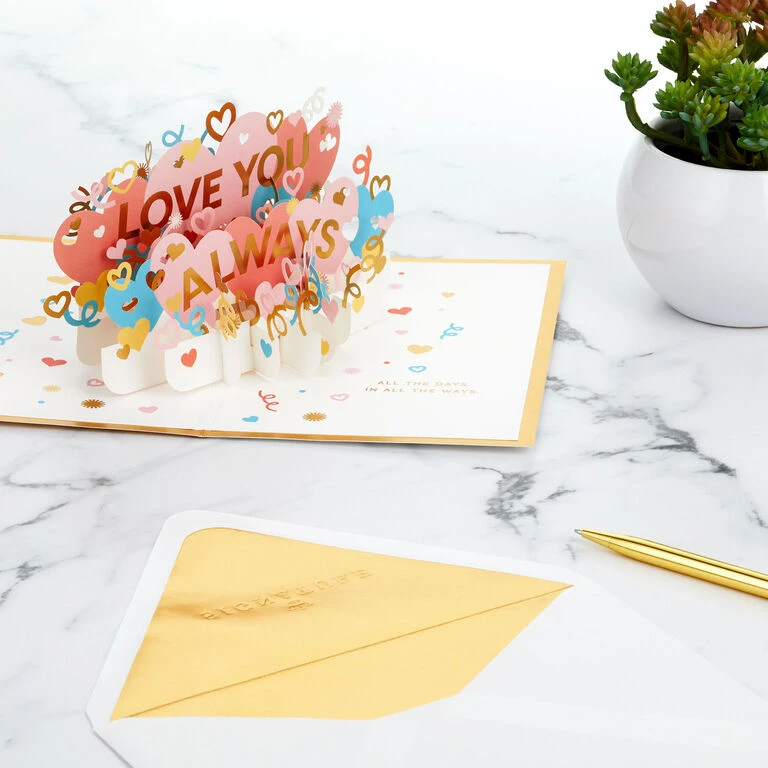 Hallmark Love You Always 3D Pop-Up Love Card - Image 7