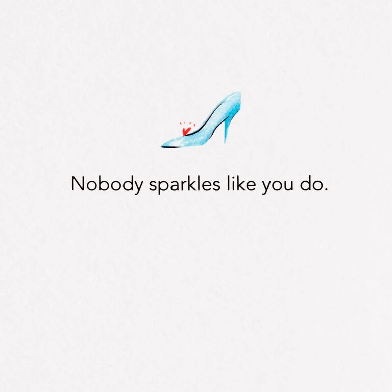 Hallmark Disney Princess Cinderella You Sparkle Quilled Paper Handmade Card - Image 2