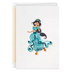 Hallmark Disney Princess Jasmine Magical Day Quilled Paper Handmade Card