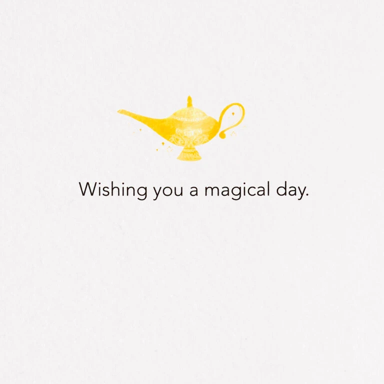 Hallmark Disney Princess Jasmine Magical Day Quilled Paper Handmade Card - Image 2