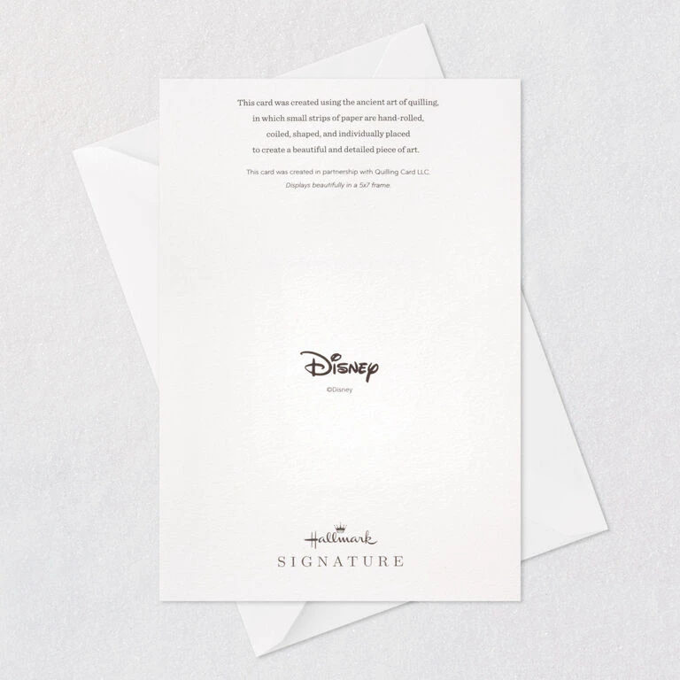 Hallmark Disney Princess Jasmine Magical Day Quilled Paper Handmade Card - Image 7