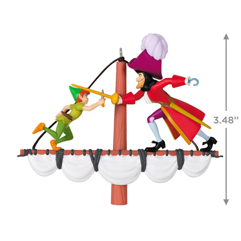 Hallmark Disney Peter Pan 70th Anniversary Swashbuckling Showdown Ornament - Image 3
