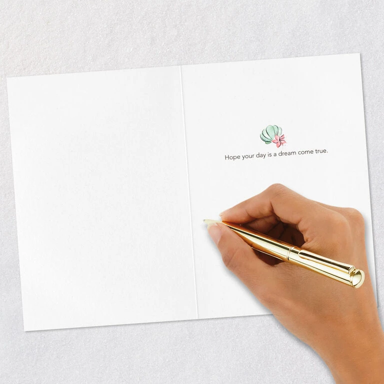 Hallmark Disney The Little Mermaid Ariel Happy Wish Quilled Paper Handmade Card - Image 6