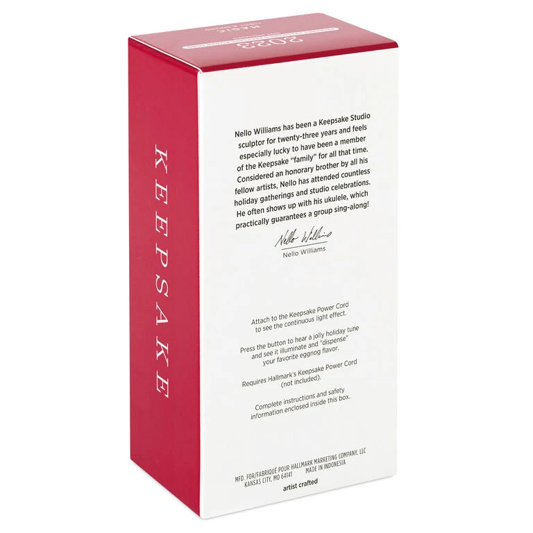 Hallmark Nellco Eggnog Machine Musical Ornament With Light - Image 5