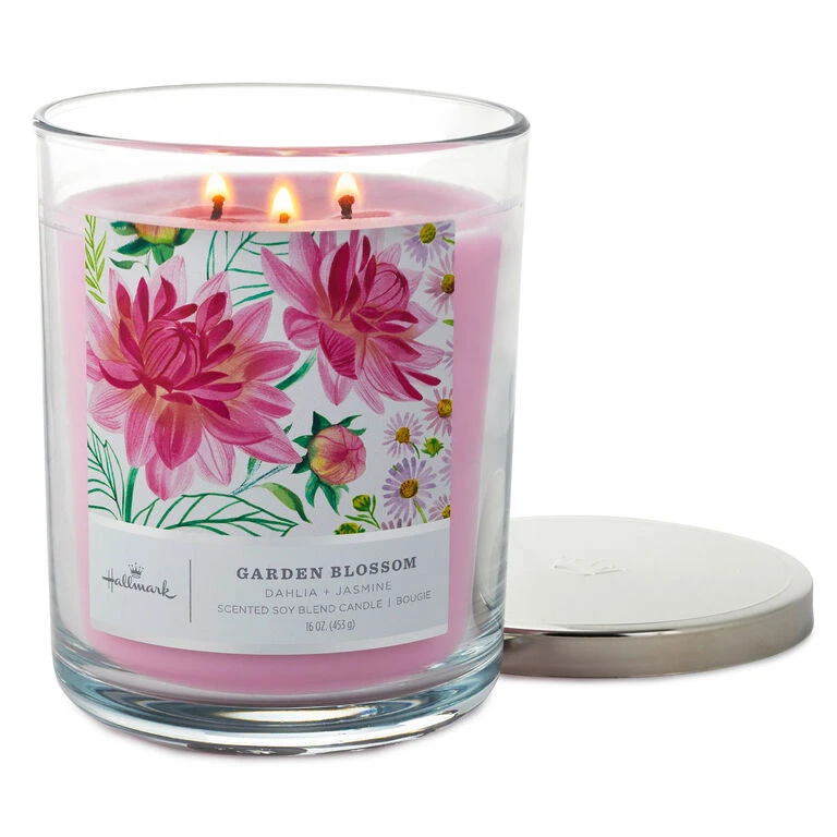 Hallmark Garden Blossom 3-Wick Jar Candle, 16 Oz. - Image 2