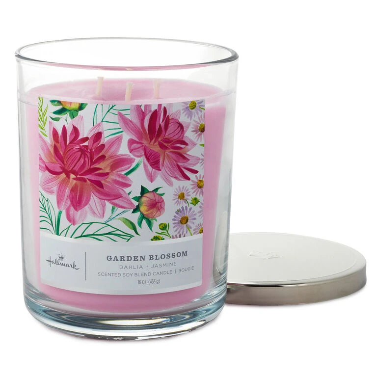 Hallmark Garden Blossom 3-Wick Jar Candle, 16 Oz. - Image 3
