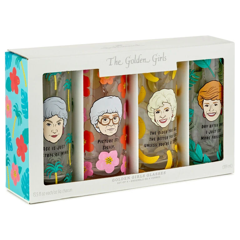 Hallmark The Golden Girls Glasses, Set Of 4 - Image 3
