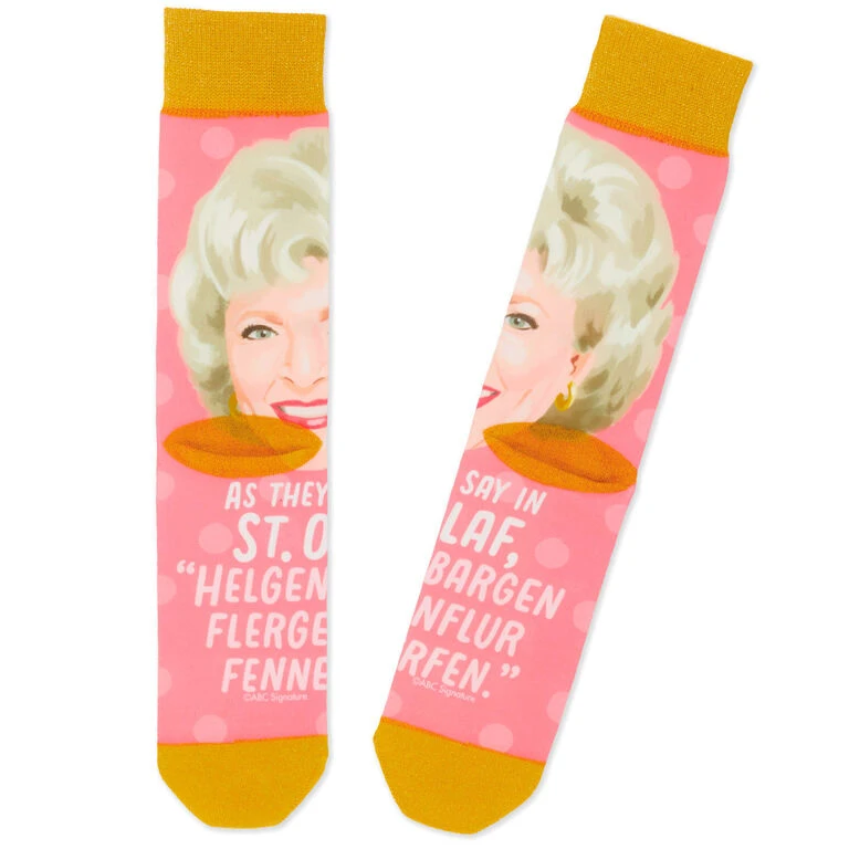 Hallmark Rose The Golden Girls St. Olaf Novelty Crew Socks - Image 2
