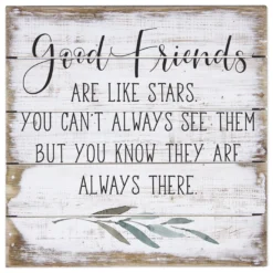Good Friends Petite Pallet 8" Wood Quote Sign