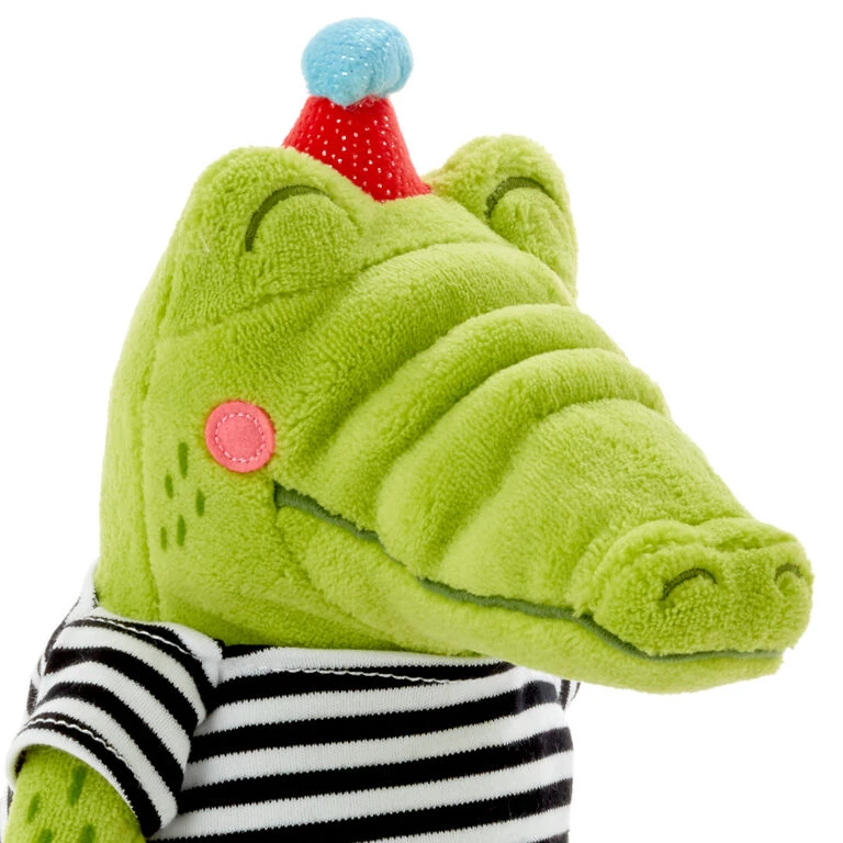 Hallmark Happy Birthday Alligator Stuffed Animal, 9" - Image 2