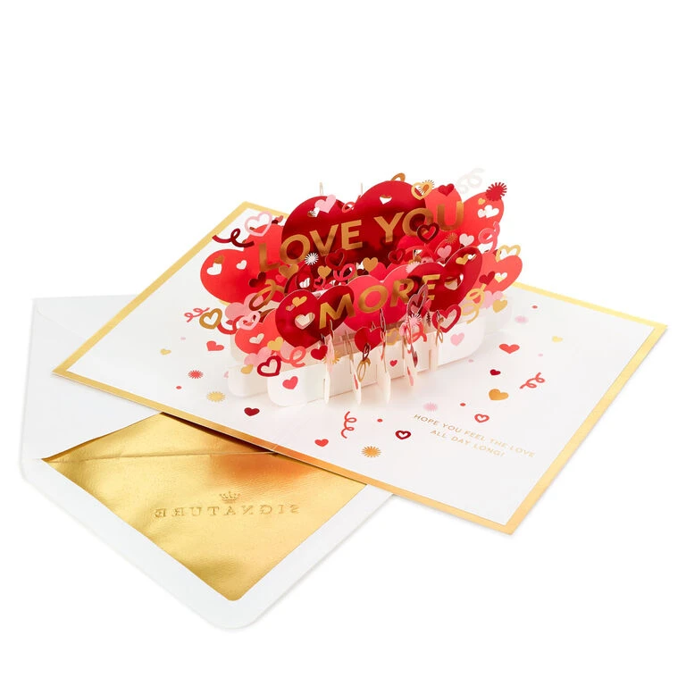 Hallmark Love You More 3D Pop-Up Love Card - Image 2