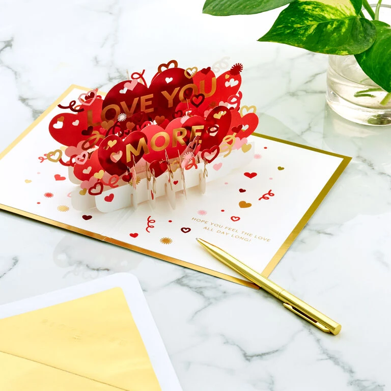 Hallmark Love You More 3D Pop-Up Love Card - Image 6