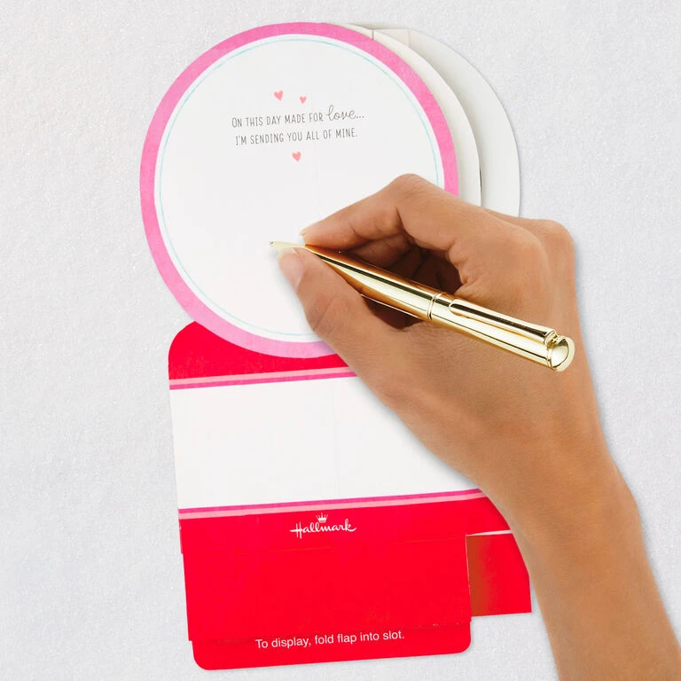 Hallmark All My Love Snow Globe Musical 3D Pop-Up Valentine's Day Card With Motion - Image 6