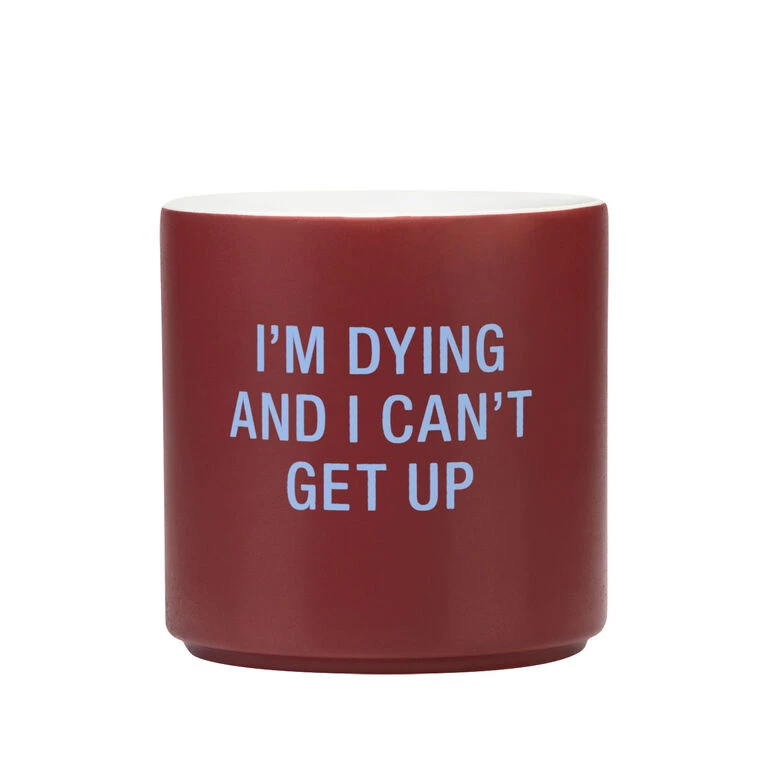 Can't Get Up Ceramic Planter, 4.5"