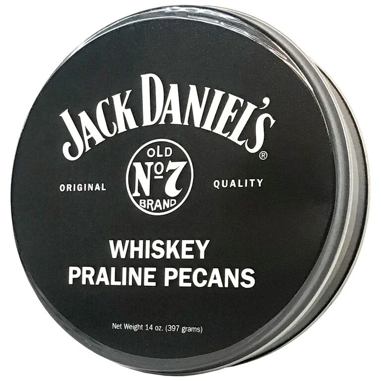 Jack Daniel's Whiskey Praline Pecans Tin, 14 Oz.