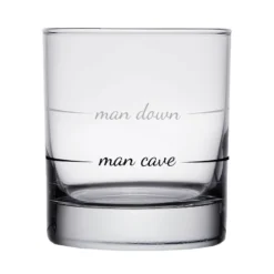Man Cave Man Down Rocks Glass, 10 Oz.