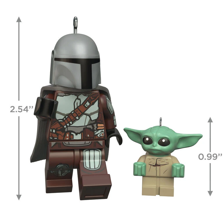 Hallmark The Mandalorian™ And Grogu™ LEGO® Star Wars™ Minifigure Ornaments, Set Of 2 - Image 3