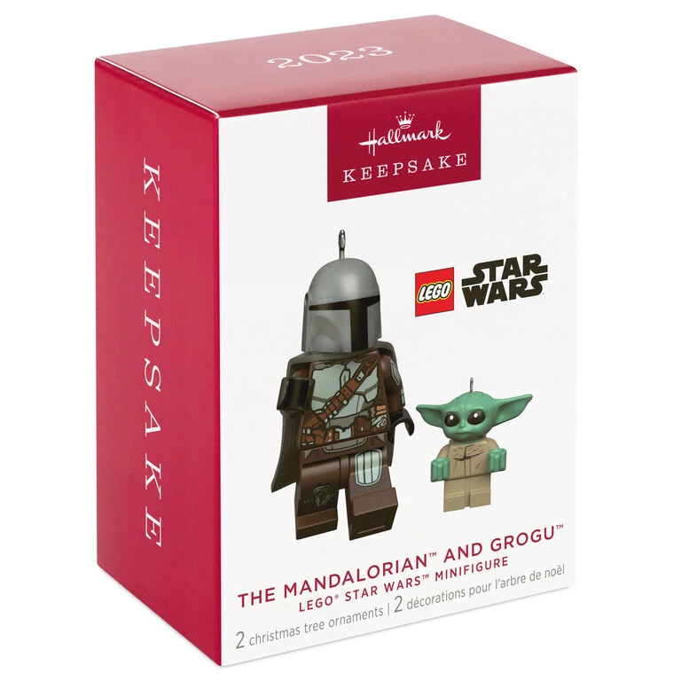 Hallmark The Mandalorian™ And Grogu™ LEGO® Star Wars™ Minifigure Ornaments, Set Of 2 - Image 4