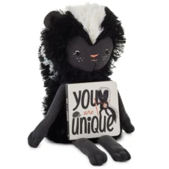 Hallmark MopTops Skunk Stuffed Animal With You Are Unique Board Book