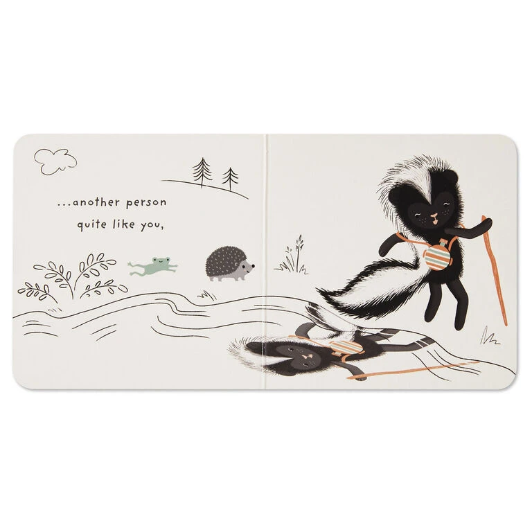 Hallmark MopTops Skunk Stuffed Animal With You Are Unique Board Book - Image 6