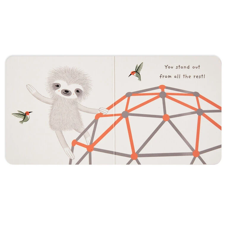 Hallmark MopTops Sloth Stuffed Animal With You Are The Best Board Book - Image 6