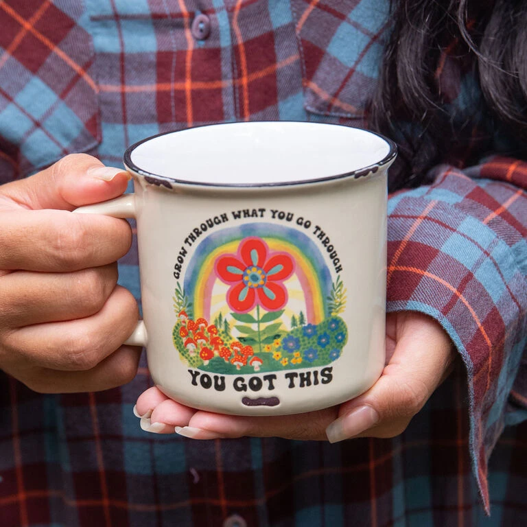 Natural Life Grow Through Ceramic Camp Mug, 16 Oz. - Image 3