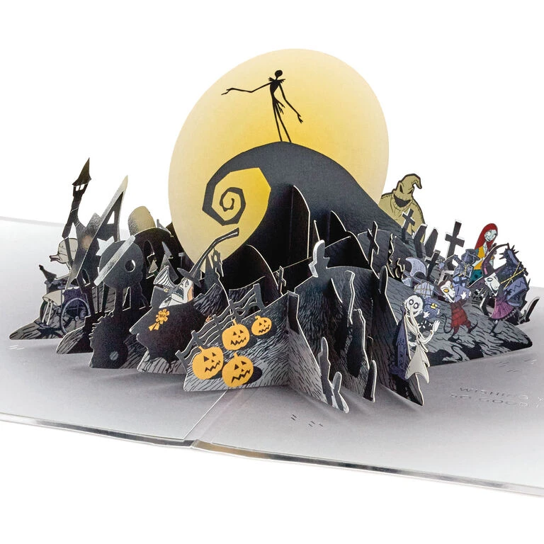 Hallmark Disney Tim Burton's The Nightmare Before Christmas Happy Nightmares 3D Pop-Up Card