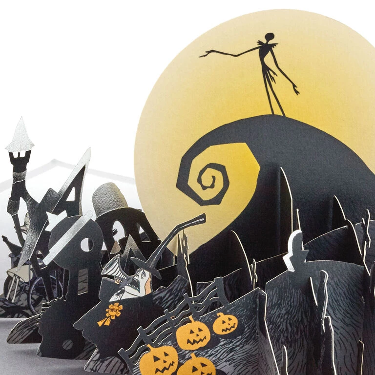 Hallmark Disney Tim Burton's The Nightmare Before Christmas Happy Nightmares 3D Pop-Up Card - Image 3