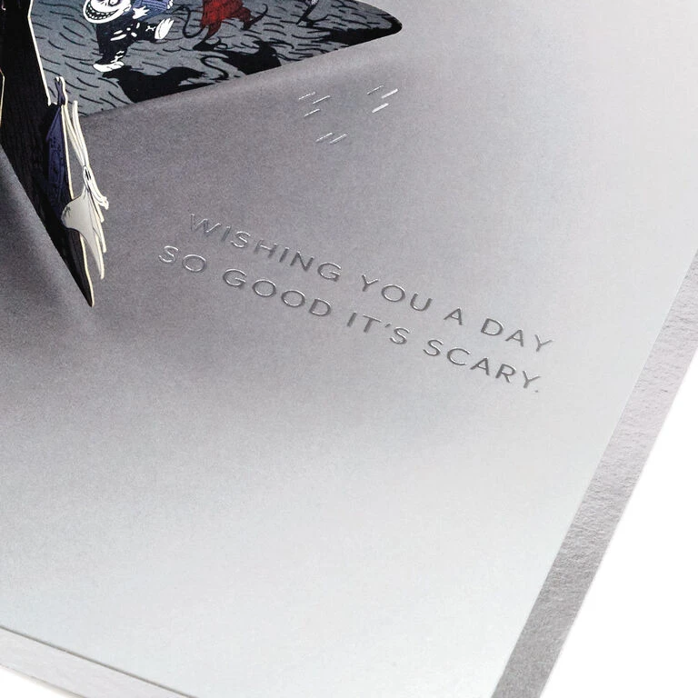 Hallmark Disney Tim Burton's The Nightmare Before Christmas Happy Nightmares 3D Pop-Up Card - Image 5