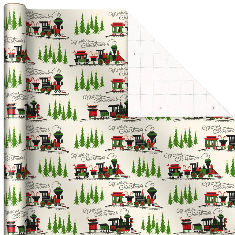 Hallmark Old-Fashioned Christmas 3-Pack Wrapping Paper, 120 Sq. Ft. - Image 7