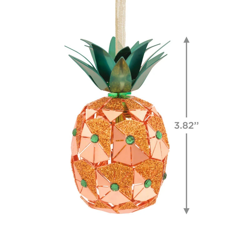 Pineapple Premium Metal Hallmark Ornament - Image 3