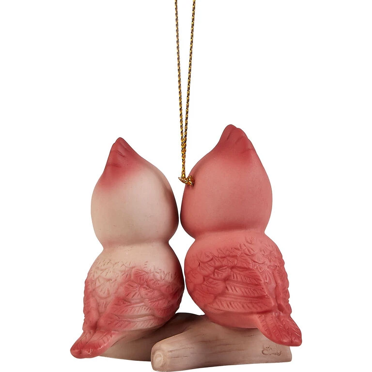 Precious Moments Let Heaven And Nature Sing Cardinals Ornament, 2.4" - Image 2