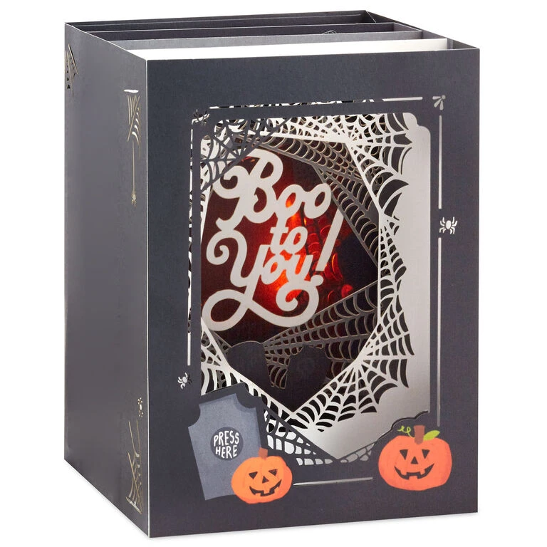 Hallmark Boo To You Musical 3D Pop-Up Halloween Card With Light - Image 2
