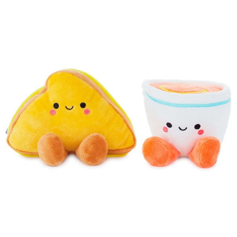 Hallmark Better Together Tomato Soup And Grilled Cheese Magnetic Plush, 5" - Image 3