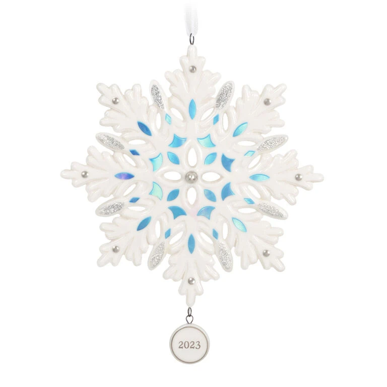 Hallmark Snowflake 2023 Porcelain Ornament