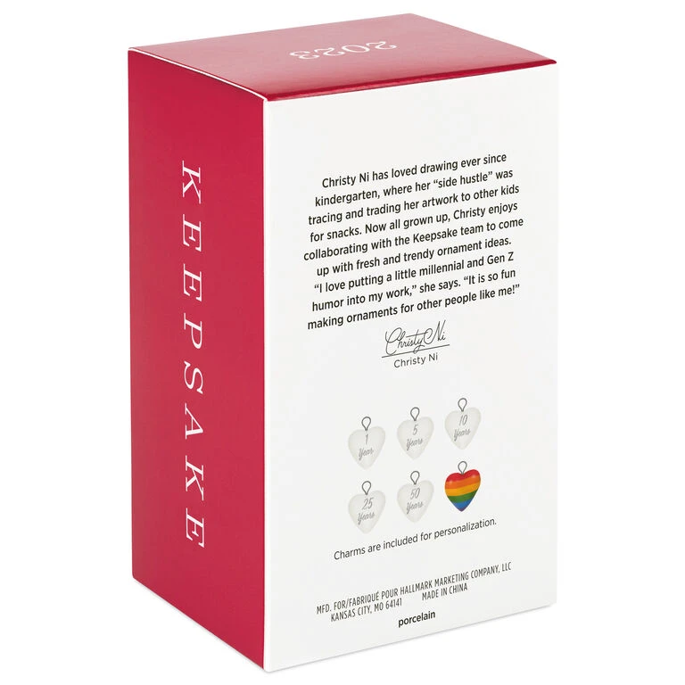 Hallmark Our Anniversary 2023 Porcelain Ornament - Image 5